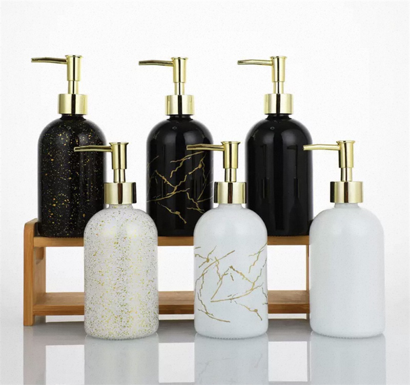 The body wash is bottled separately